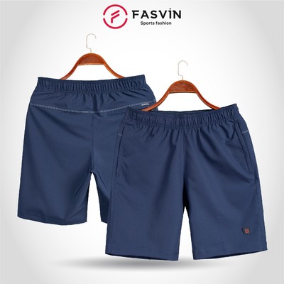 Quần đùi short nam Fasvin Q23578.HN vải dù gió trơn mát co giãn chất đẹp hàng nhà máy