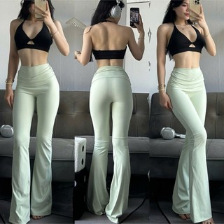  Quần Dài Dáng Loe  SLAY  Q25 Chất  LULU  Co Giãn Thể Thao Tập - Gym - Yoga - Aerobic GYMMY 