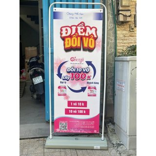 [XUẤT KÈM VAT] Standee kiểu cửa đế nước và standee kiểu cửa đế sắt