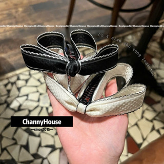 Kẹp dọc phồng tóc thiết kế nơ rủ viền zích zắc KP [ChannyHouse]