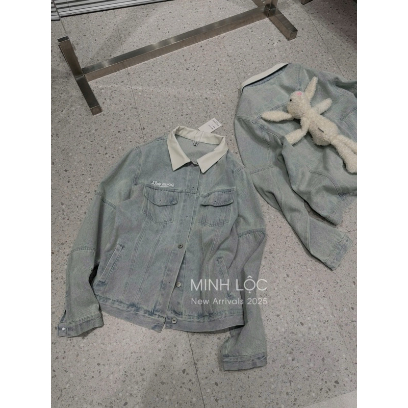 ÁO KHOÁC BÒ 13DE MARZO THỎ TRẮNG [HÀNG SẴN]