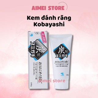  Kem Đánh Răng Than Hoạt Tính KOBAYASHI Sumigaki Charcoal Toothpaste For Odor Control 100g 