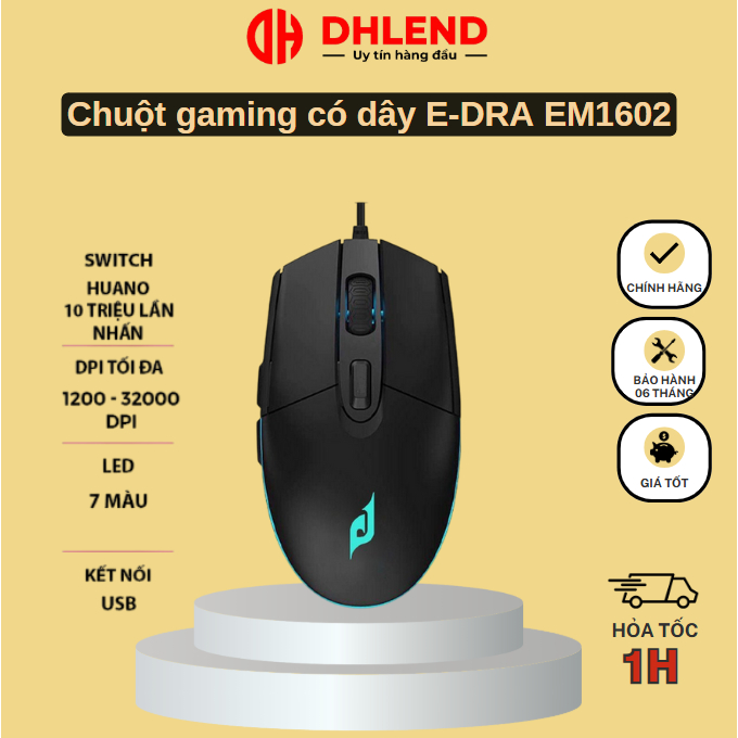 Chuột gaming có dây E-DRA EM6102
