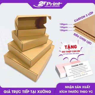 Hộp Carton Nắp Gài, Hộp Nắp Gài Siêu Cứng Đủ Size Gói Hàng, Đóng Hàng Quần Áo, Phụ Kiện, Mỹ Phẩm, Quà Tặng Handmade