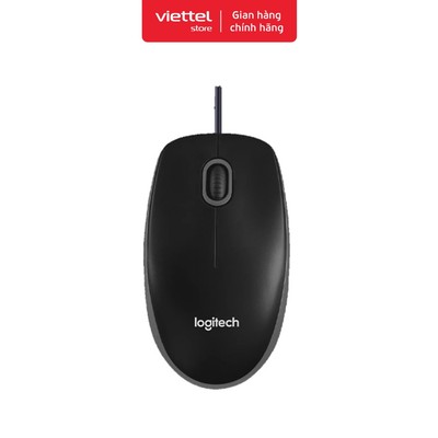 Chuột quang USB Logitech B100 (910-006605) Chính hãng