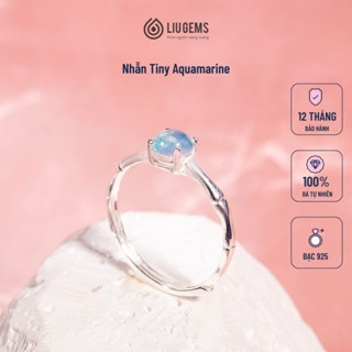 Nhẫn Bạc Cho Nữ Tiny Đá Phong Thủy Liugems Phong Cách Thời Trang Thanh Lịch NB05