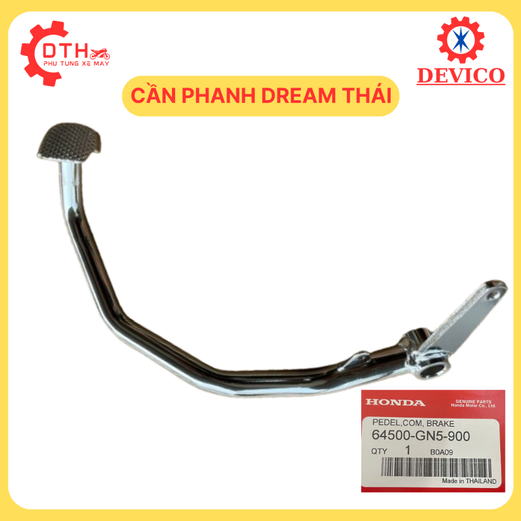 Cần phanh / Cần thắng xe máy Honda Dream Thái zin - Chân phanh / Chân thắng xe máy Honda Dream Thái 