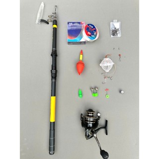  Combo Câu Sông Cần Huntman Máy AC Kèm Phao,Lưỡi Trùm,Dây... Huntman-AC 