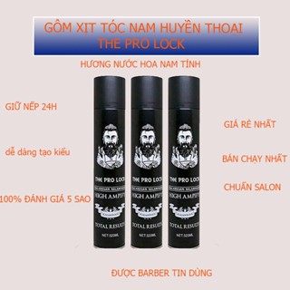 Gôm xịt tóc Nam The Pro Lock 420ml Chính Hãng,keo vuốt tóc giữ nếp siêu tốt Keo Xịt Tóc Nam Thơm