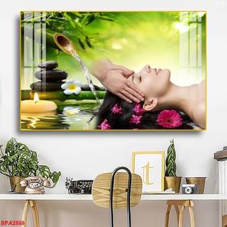TRANH SPA (TẤM CỨNG DÁN TƯỜNG), Tranh Fomex dán tường spa massage, thư giãn