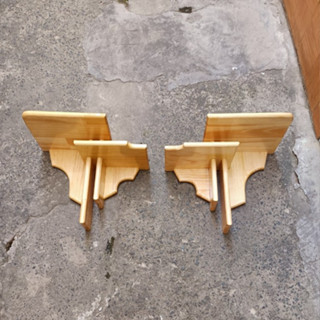 Kệ bàn thờ công giáo sole 2 tầng màu vàng nhạt gỗ thông, nâu cánh gián MDF có nhiều kích thước