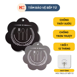  Tấm lót bếp từ silicon Nhà Niêu Miếng lót chống xước bắt nhiệt decor trang trí nhà bếp xinh xắn 