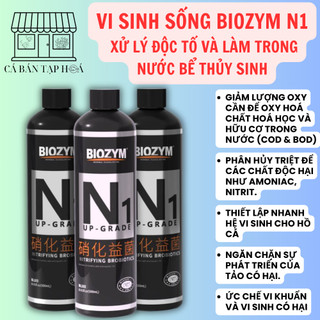  Vi sinh sống Biozym N1 xử lý độc tố và làm trong nước bể thủy sinh 