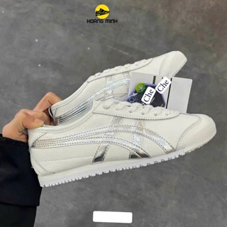 Giày tiger trắng bạc nam nữ full box tặng thêm tất