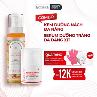 [Combo siêu tiết kiệm] Kem Dưỡng Trắng Giảm Thâm Nách Và Serum Dưỡng Thể Trắng Da Dưỡng Ẩm Body Dạng Xịt Khoáng