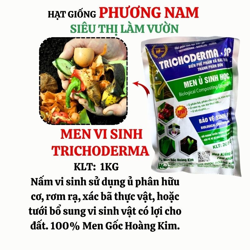 1 Kg - Chế Phẩm Vi Sinh Nấm Đối Kháng Trichoderma Phương Nam