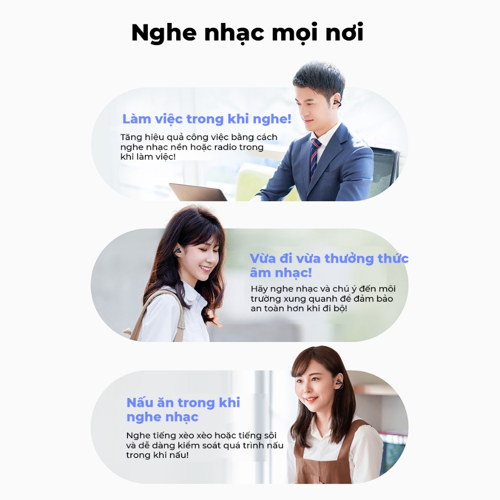 Tai Nghe True Wireless SoundPEATS PearlClip Pro | Driver PU Nickel-Plated Diaphragm | Bluetooth 6.0 | BigBuy360 - bigbuy360.vn