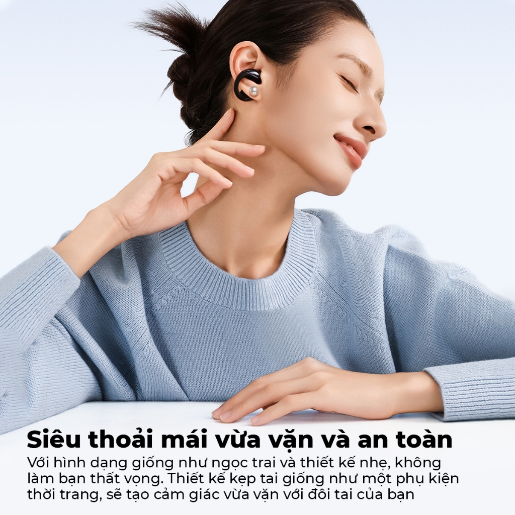 Tai Nghe True Wireless SoundPEATS PearlClip Pro | Driver PU Nickel-Plated Diaphragm | Bluetooth 6.0 | BigBuy360 - bigbuy360.vn