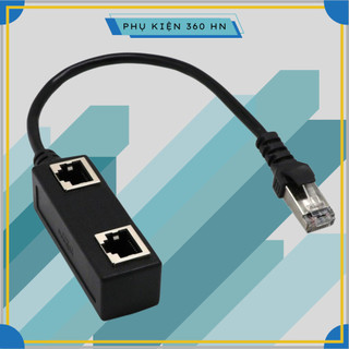  Dây cáp chia cổng mạng Lan Rj45 1 Đầu Đực Sang 2 Đầu Cái 
