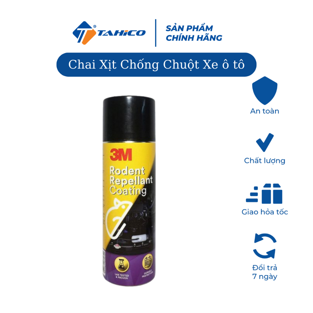 Chai xịt chống chuột xe ô tô 3M Rodent Repellant Coating Tahico