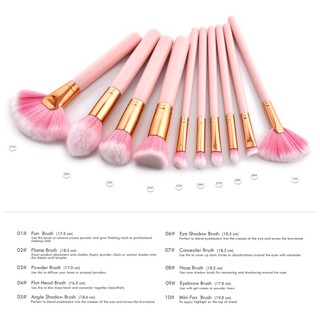 BỘ  CỌ CÁ NHÂN - Set 10 Cây Cọ Hồng