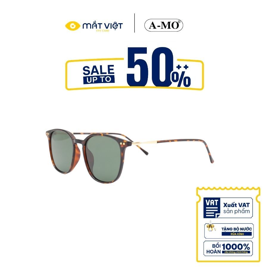 Kính Mát Unisex AMO AMO24609_C2.CS, Kính Mát Unisex, Kính Mát Nhựa, Kính Mát Oval, Kính Mát Mắt Việt