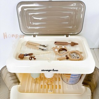 Tủ đựng bình sữa, hộp úp bình sữa cho bé có nắp đậy chống bụi và côn trùng [Keroshop]