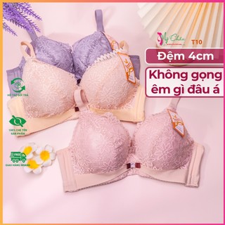  Áo Ngực Không Gọng Đệm Dày 4cm Anny T10,Nâng Ngực Áo Lót Ren Cao Cấp Đệm Thoáng Khí Mặc Siêu Êm 