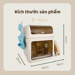 Tủ đựng bình sữa, hộp úp bình sữa cho bé có nắp đậy chống bụi và côn trùng [Keroshop]