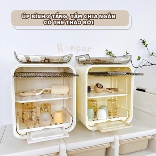 Tủ đựng bình sữa, hộp úp bình sữa cho bé có nắp đậy chống bụi và côn trùng [Keroshop]