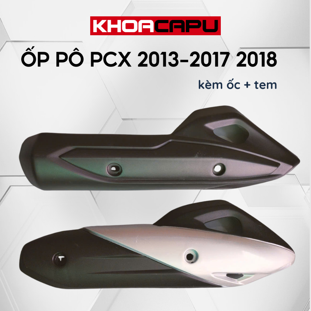Bộ Ốp Pô PCX 2013-2017 2018, Ốp Che Bô, Chụp Đuôi Bô Xe PCX 2013-2017 2018