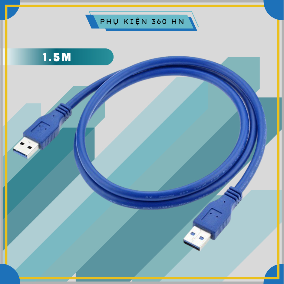 Dây USB 2 Đầu Đực 3.0 Dài 1.5m