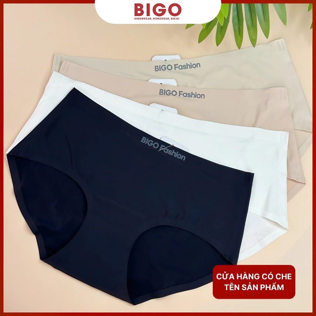 Quần lót nữ BIGO su trơn cạp cao BGC210213