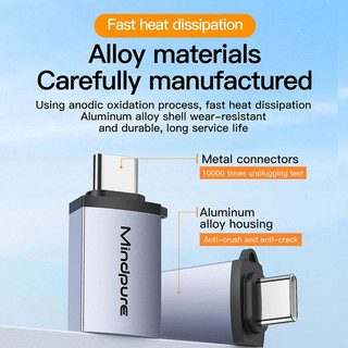 USB 3.2 / 3.0 Đầu chuyển đổi adapter USB otg Type A sang USB Type C tốc độ cao Sạc Và truyền dữ liệu Laptop Điện thoại
