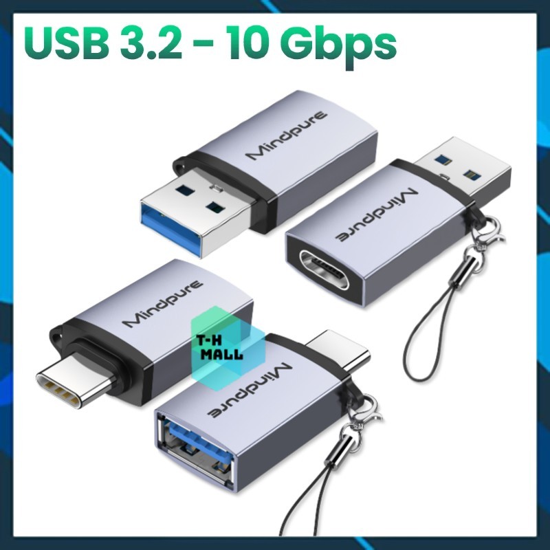 USB 3.2 / 3.0 Đầu chuyển đổi OTG USB Type C sang USB Full size  (TYPE C Male to USB Female Cable Adapter Converter)