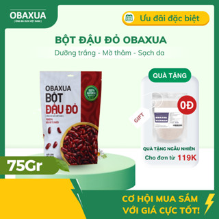 Bột đậu đỏ Obaxua nguyên chất sạch mịn 100% Organic - Mặt Nạ Dưỡng Trắng Da, Dưỡng ẩm Mờ Thâm, Tẩy Tế Bào Chết