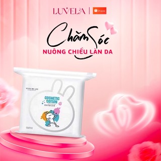 Bông Tẩy Trang Thỏ Maycreate Bông Tẩy Trang 3 Lớp Mềm Mịn 100% Cotton 150 Miếng BTT02