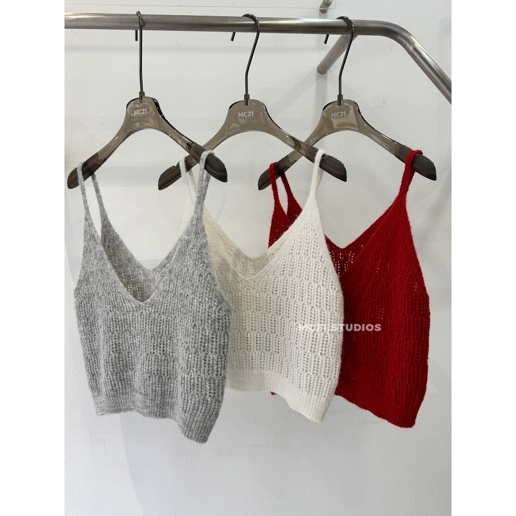 Áo 2 dây chất len lông mìn mềm dày dặn MC21.studios a4172