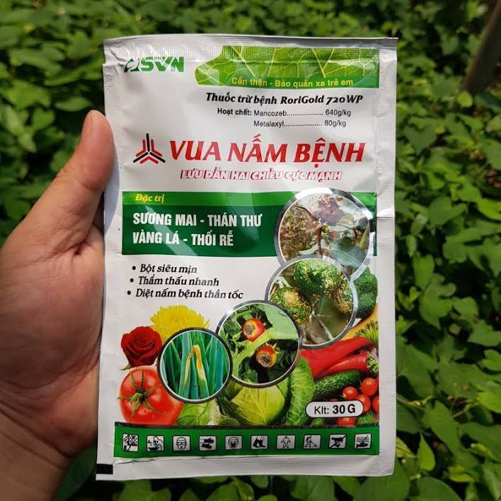 Vua nấm bệnh có chưa hoạt chất Mancozeb và Metalaxyl đặc trị SƯƠNG MAI - THÁN THƯ  - VÀNG LÁ - THỐI 