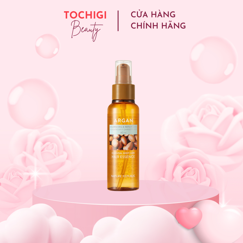 Tinh chất phục hồi tóc Nature Republic Argan Essential Deep Care Hair Essence 80ml