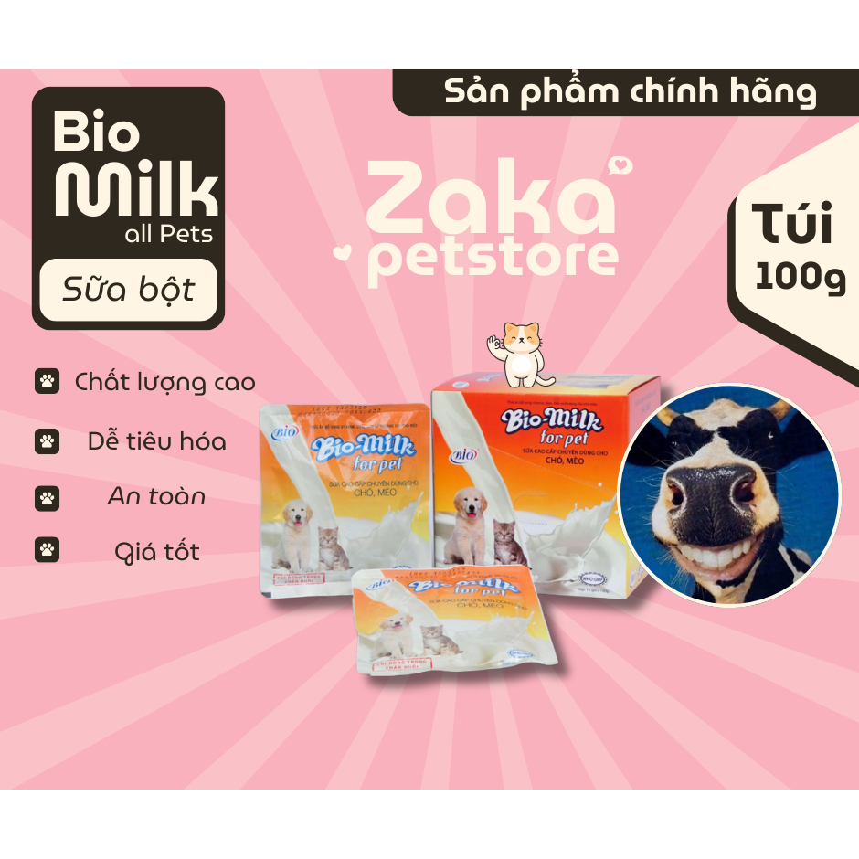 Sữa chó mèo Biomilk 100g