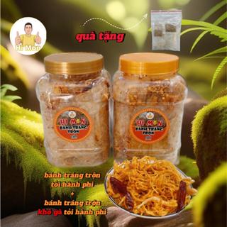 Hi Mon/VY ANH MIỀN TRUNG (COMBO) BÁNH TRÁNG TRỘN (KHÔ GÀ) TỎI HÀNH PHI 300G/H ( Tặng bánh tráng )