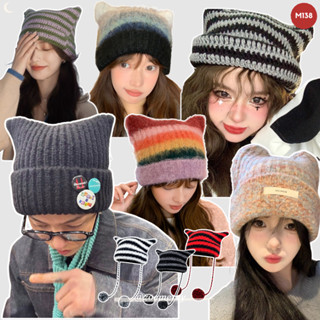[SẴN]-🍊 Mũ len tai mèo xinh xắn phong cách Nhật Bản (M138)