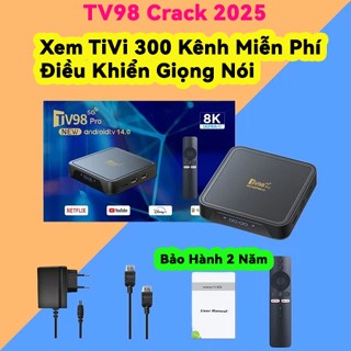 Android TV Box TV98pro 16+256GB,Android 14.0 8K WIFI băng tần kép, kết nối Bluetooth,Xem youtube...