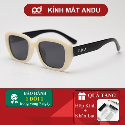 Kính mát nam nữ AnDu mắt vuông chống UV400, phân cực nhựa cao cấp thời trang 851