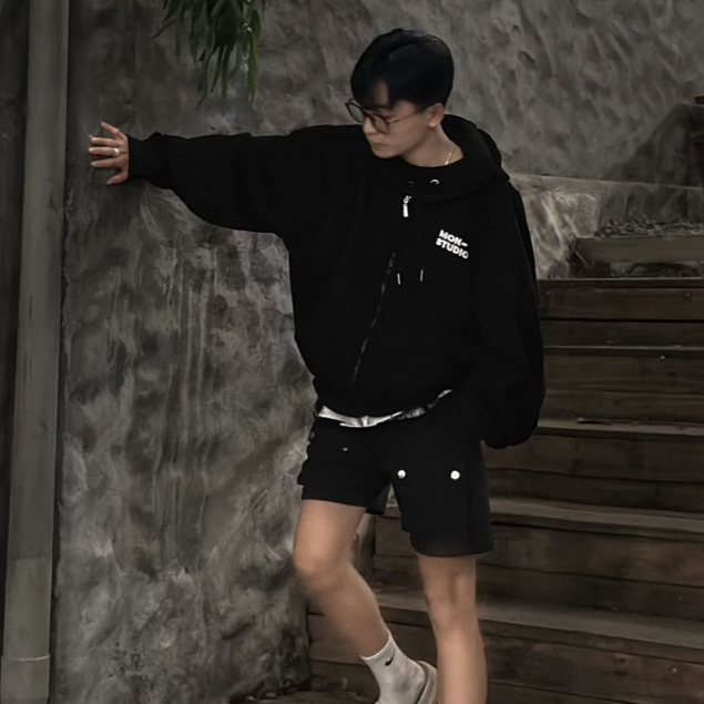 [ DEAL MẪU MỚI ] Mon Studio – Áo Khoác Nỉ Hoodie ZIP BOXY Tay Dơi Có Nút Bấm Form Rộng Nam Nữ Unisex S065 ZIP | BigBuy360 - bigbuy360.vn