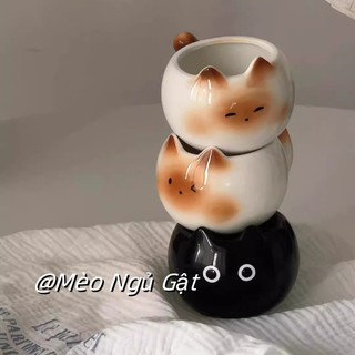  Ly sứ uống nước hình mèo Xiêm dễ thương cốc cà phê dễ thương làm quà sinh nhật quà tặng tốt nghệp 
