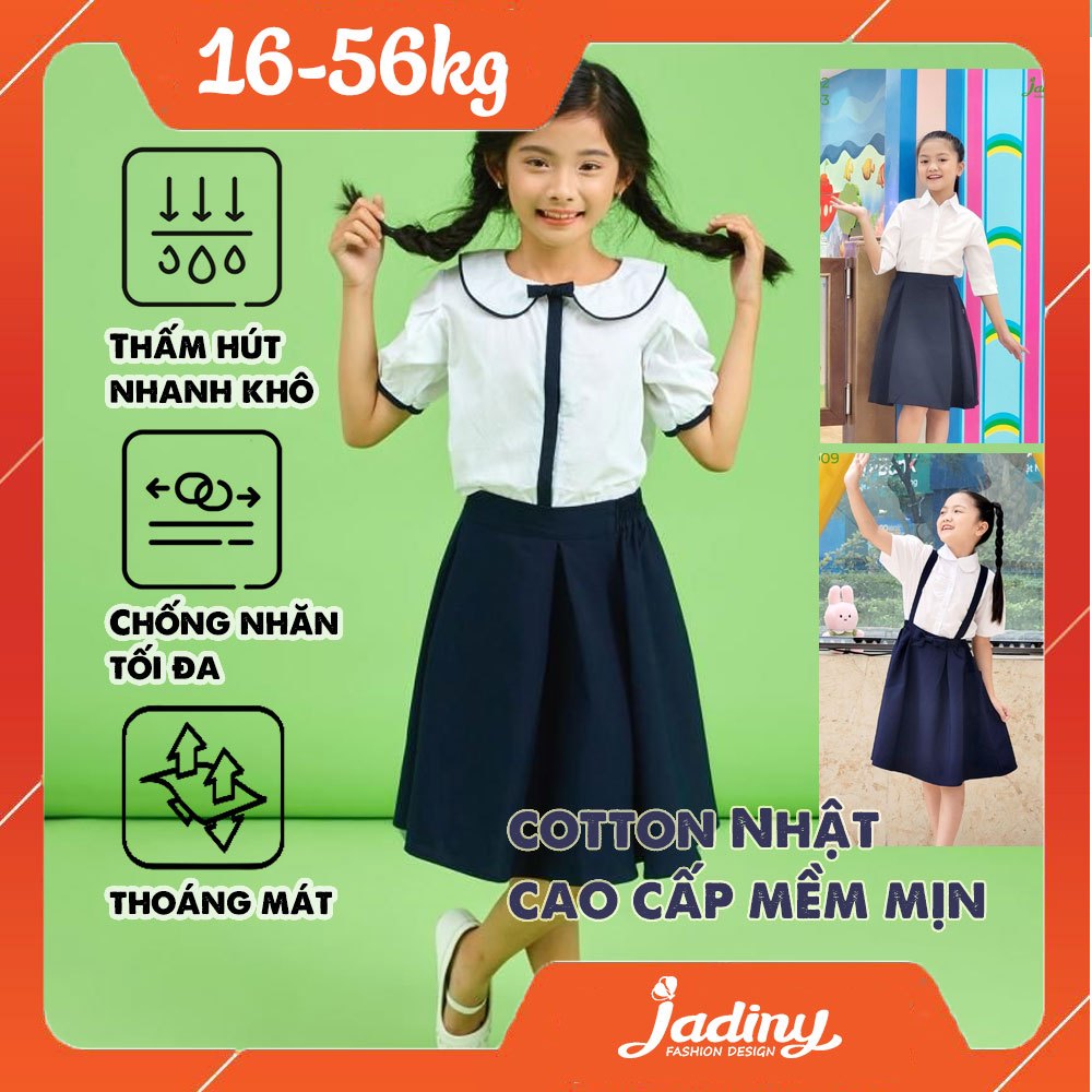 5 Mẫu Chân váy đi học cho bé gái cấp 1 2 3, đồng phục học sinh đồng phục học sinh nữ Jadiny