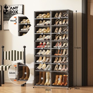 Tủ đựng giày dép Antbox gấp gọn thông minh đơn giản, dung tích lớn, kệ để giày hiện đại trong suốt