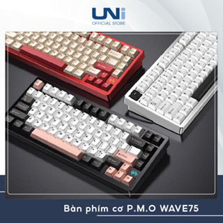 HÀNG SẴN - Bàn phím cơ PMO WAVE75 QMK Aluminum Mechanical Keyboard – Layout 75%, Case nhôm, 3 mode – UNI OFFICIAL STORE